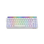 Ldon Mide 68 Pro HE Magnetic Gaming Keyboard Hall Effect Magnetic Switch, Fast Trigger Mode Adjustable Actuation, 8000Hz Polling Rate, RGB Backlit, Wired White