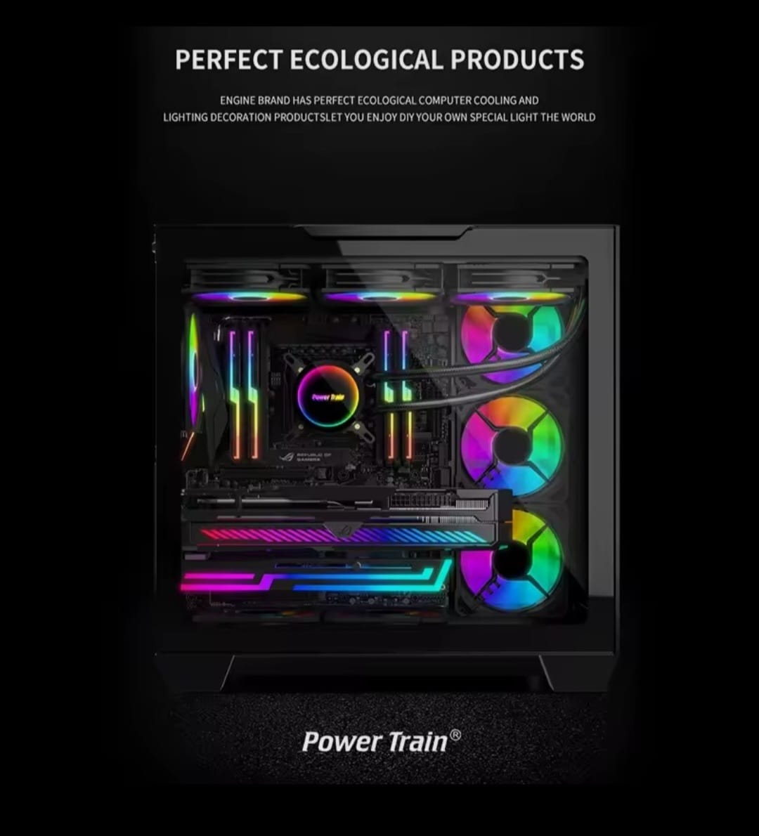3PIN Graphics Card GPU Bracket with Built-in 5V ARGB Strip, Adjustable Length and Height ( Open Box ) - Image 2